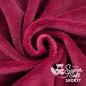 Preview: Plüschstoff Shorty uni 75x100cm dunkelrot bordeaux – Kullalo